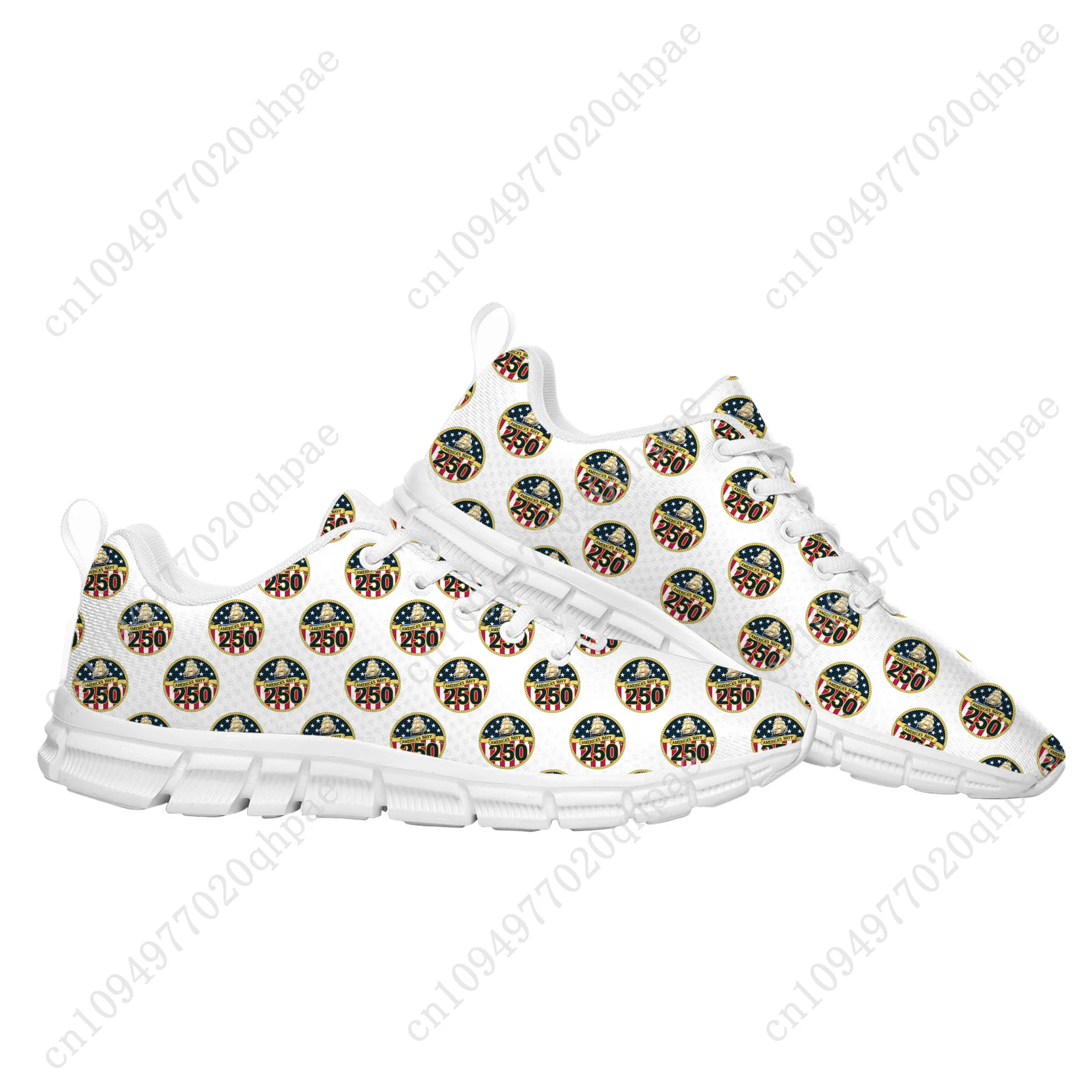 أحذية رياضية للذكرى الـ 250 للولايات المتحدة للرجال والنساء المراهقات أحذية رياضية مخصصة يمكنك صنعها بنفسك أحذية غير رسمية مصنوعة حسب الطلب للزوجين #2