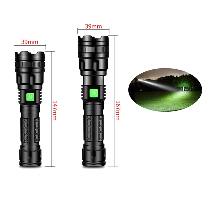 LED Strong Light Flashlight Super Bright Long-Range Rechargeable Outdoor Flashlight