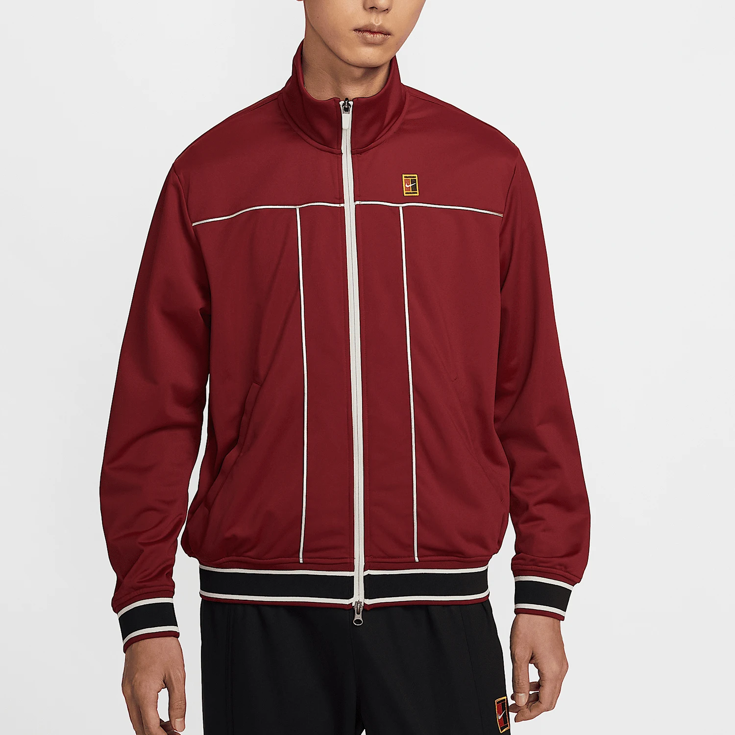 Giacca da tennis da uomo Nike Official Authentic 2025 Line Loose Sports con colletto alla coreana HV8213-677
