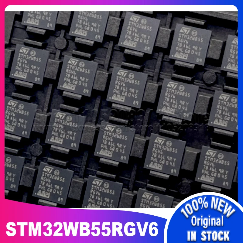 1 unids/lote STM32WB55RGV6 STM32WB55 VFQFPN-6 100% nuevo stock puntual