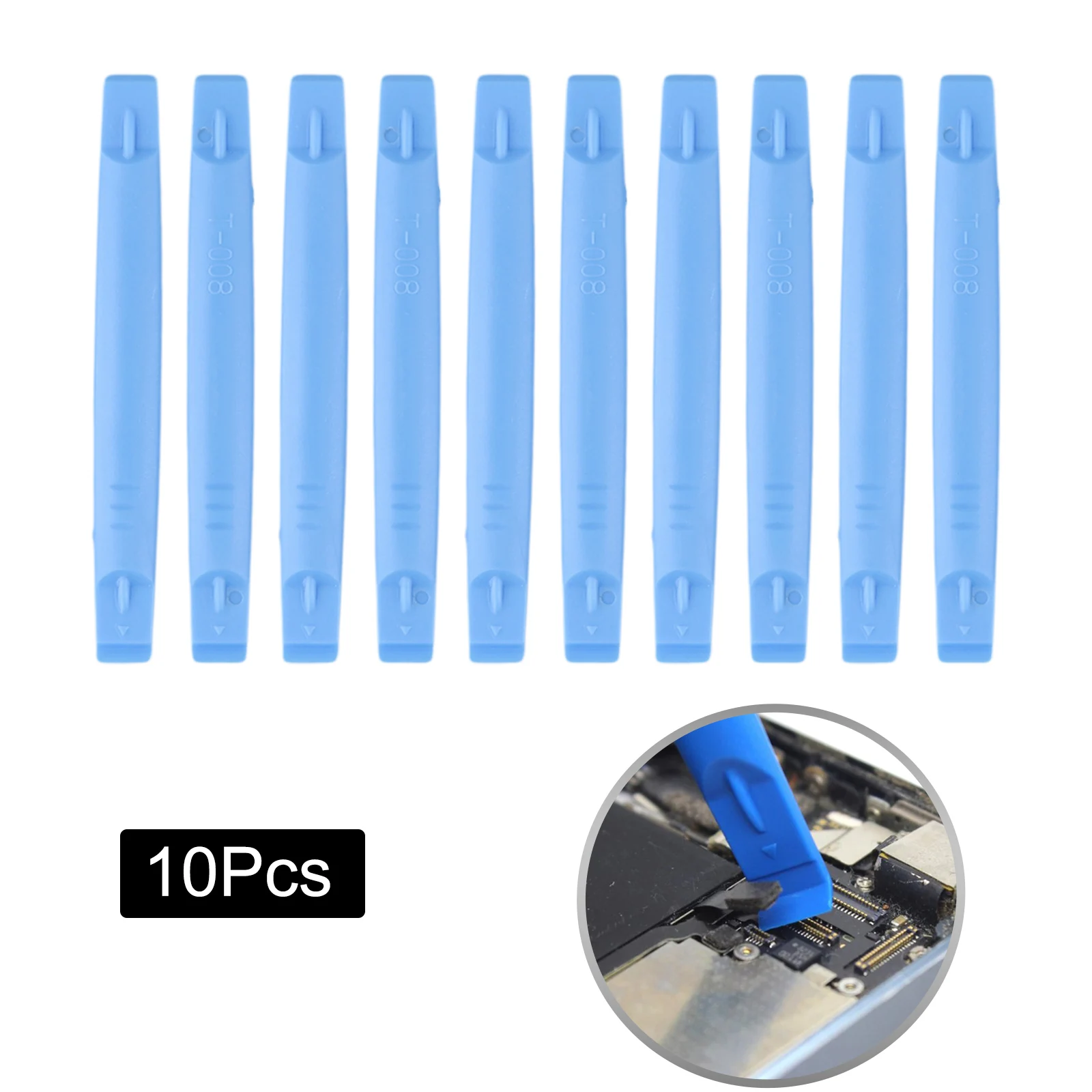 10-pack 83mm Light Blue Plastic Pry Bar Opening Tool Cross Pry Bar DIY Pry Bar Suitable For Electronic Repair Hand Tools