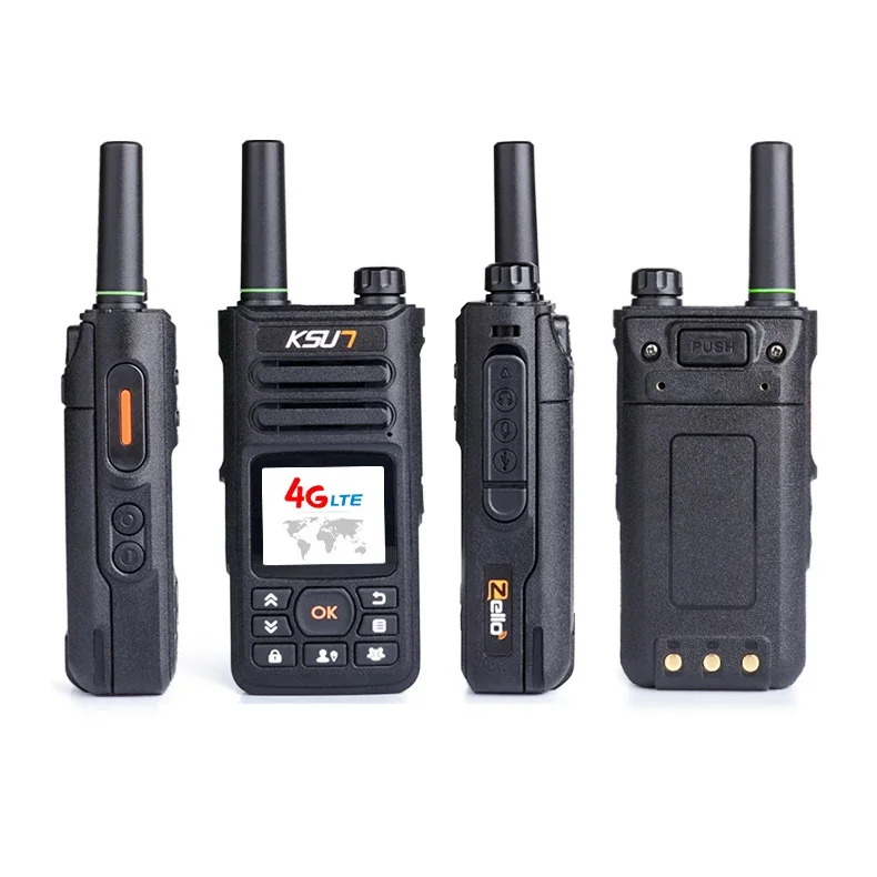 Walkie-talkie ZL18, Radio bidireccional con Android, 4G, LTE, red Global, 100km, 1000km, 5000km, par de largo alcance, PTT, con tarjeta Sim