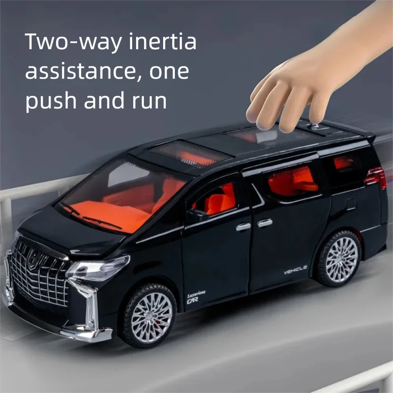 Children's Inertia Pull-back Car Toy With Lighting Sound Simulation Commercial Car Model Boy Gift Toy Car Kids Holiday Gift