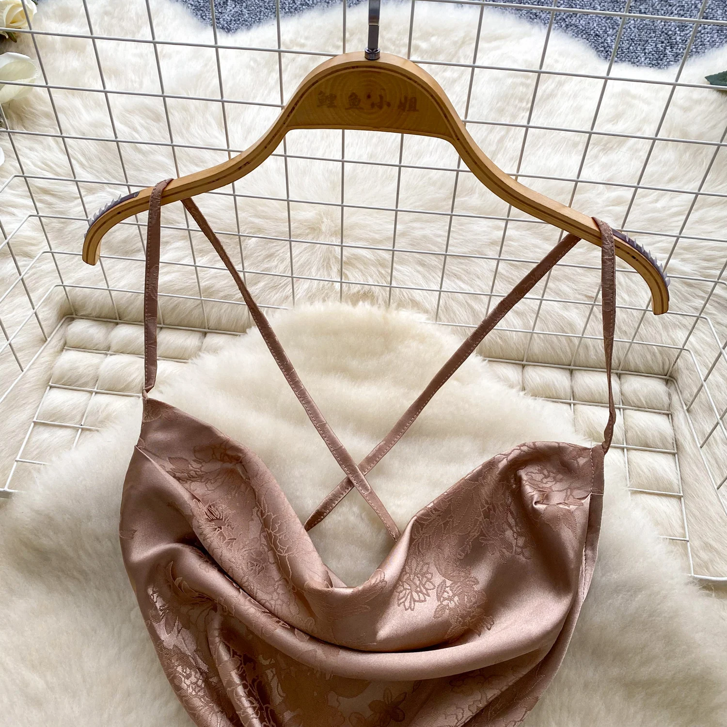 Seksowna, dopasowana sukienka vintage z satyny żakardowej, bez pleców, bez rękawów, długa, syrenka, elegancka letnia sukienka, odzież damska na wakacje.