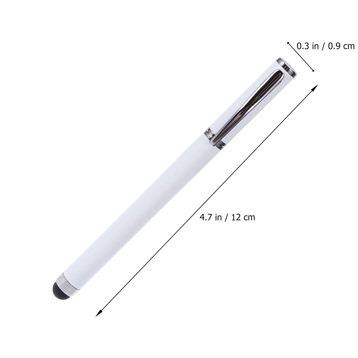 Metal Capacitive Pen White for Touch Screen Handwriting on Phone Computer Capacitive Pen Writing Tool Writing Tool