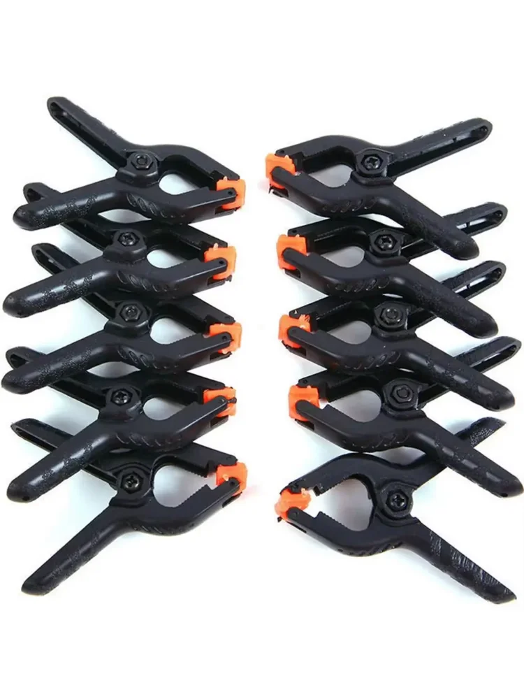 6pcs 2inch Spring Clamps Heavy Duty Plastic For Background Muslin Canvas Paper Chromakey Screen Clip Photo Studio Carpenter Tool