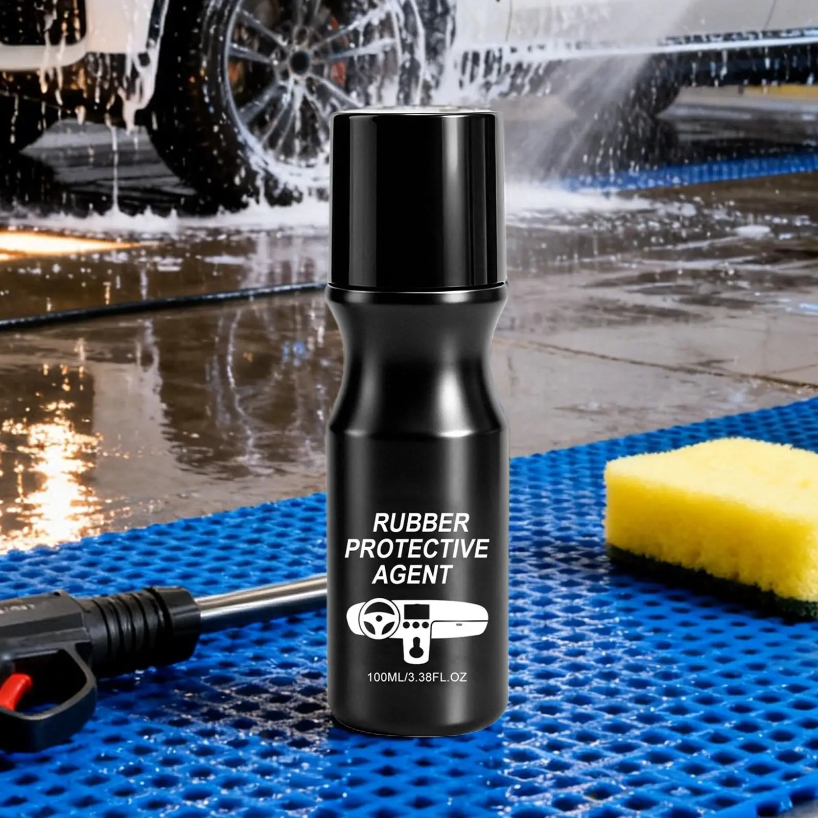 Car Rubber Seal Liquid 100ml Portable Easy Agent Protectant Quick Effect Car Coating Spray For Fixing Repair Restore Auto