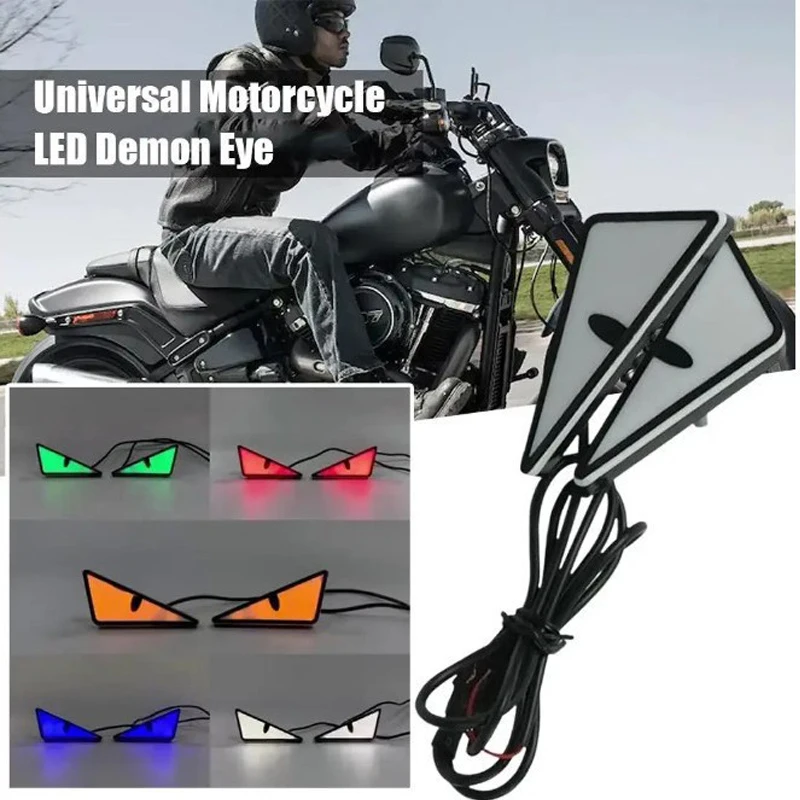 

Universal Car LED Devil Eyes Light Demon Eyes Headlight Motorcycle Mini Turn Signal Flasher Tail Lamp Auto Decoration Lights 12V