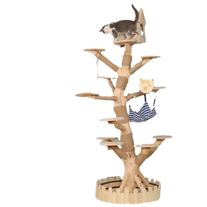 Cat Litter Integrated Cat Toy Cat Scratching Board Teasing CatClimbing Frame Tree House