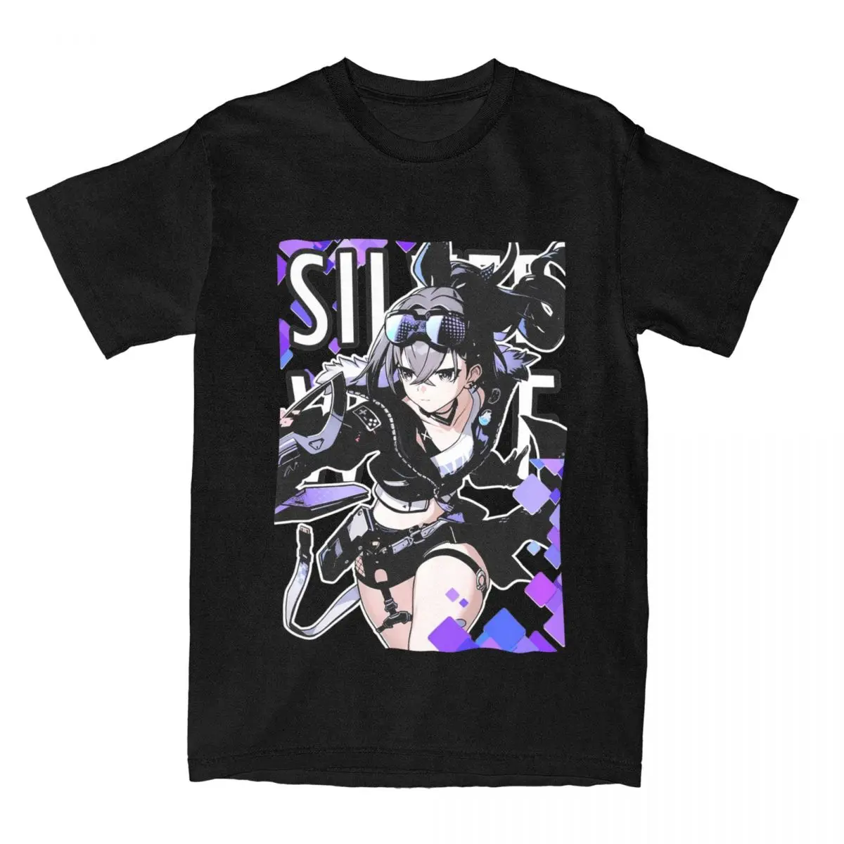 Silver Wolf Honkai Star Rail Fans Game Accessories T-Shirts Men Women Cool Cotton Graphic Printed Clothing