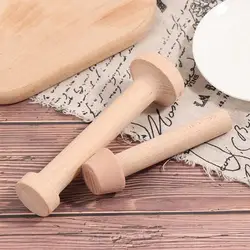 Home Pie Wooden Portable Egg Tart Pusher Double Sided Tart Tamper Dough Press Eggtart Mold Pastry Tools