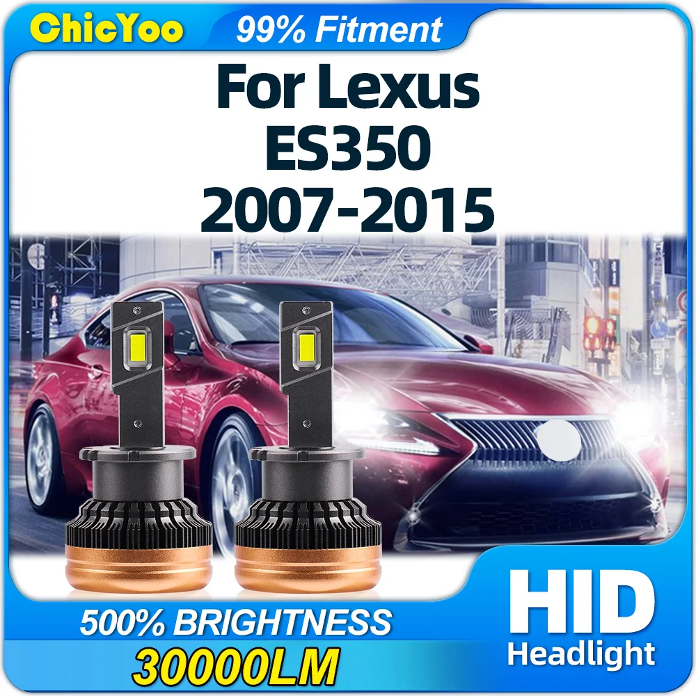 

D4S Canbus LED Headlight Bulbs 6000K 1:1 HID Xenon Lights 12V Plug&Play For Lexus ES350 2007-2009 2010 2011 2012 2013 2014 2015