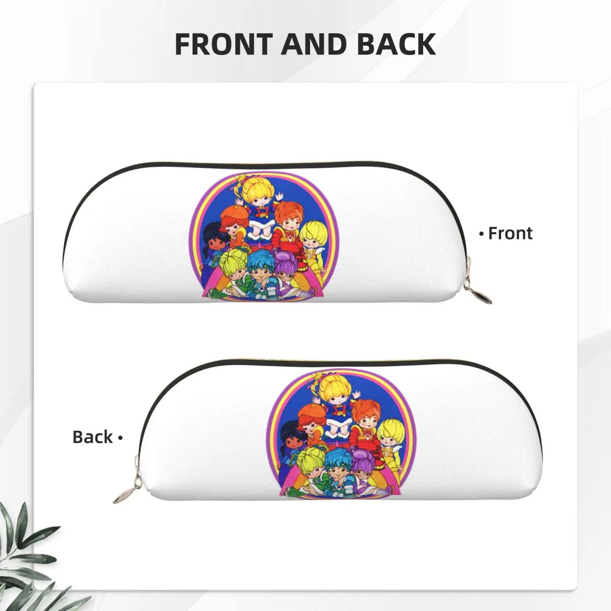 Rainbow Brite And Friend Pencil Cases Pen Holder Storage Stationery Supplies Large Storage Pen Box Pencil Bag for Boy Girl Gifts