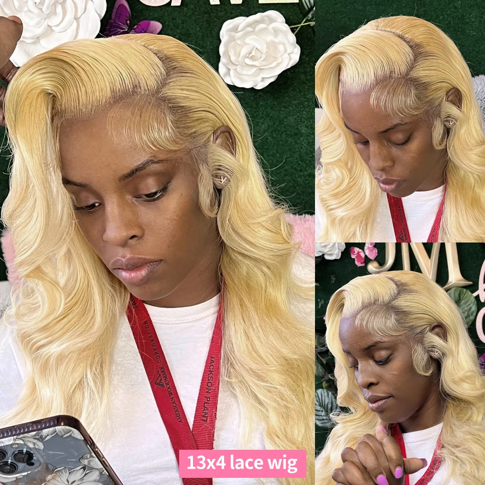 13x4 13x6 Lace Frontal Wig Brazilian Transparent Honey Blonde Lace Front Wigs For Women 613 Body Wave Lace Front Human Hair Wigs