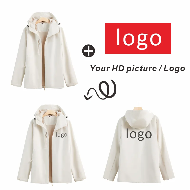 Jacket embroidery Customized logo for autumn coats Long sleeved lettering Men\'s coat print Personalized clothing design picture