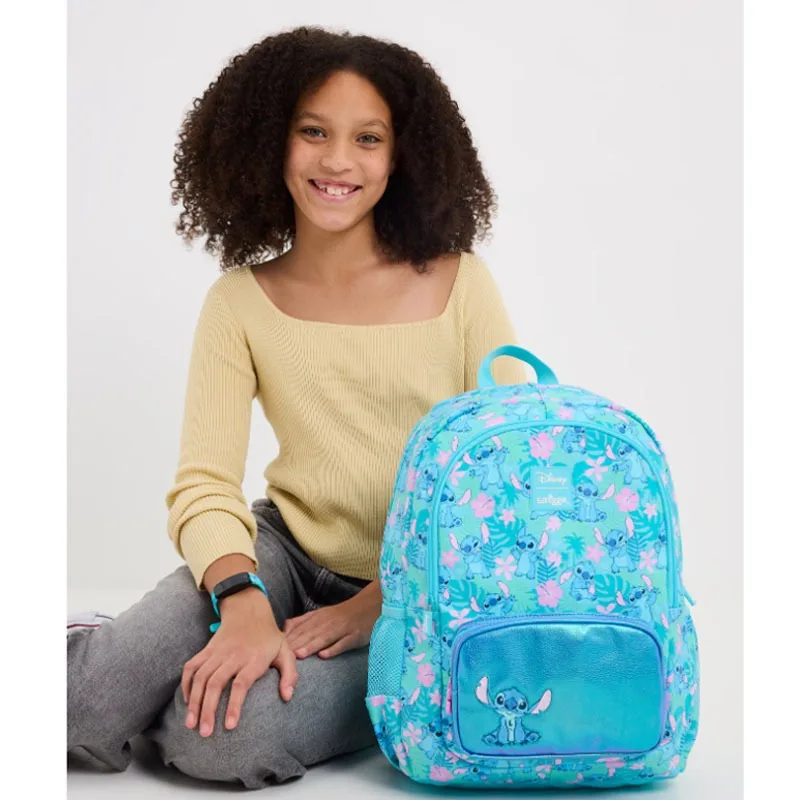 Set di zaini per bambini Stitch Kawaii Zaino per studenti di cartoni animati per bambini Borsa per il pranzo Astuccio per penne Zaino casual ad alta capacità regalo