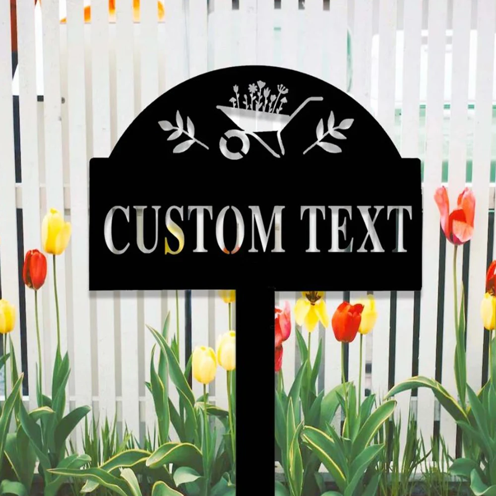 custom garden flags with stakes, metal garden flags, personalized garden stakes, yard flags, yard decorations, home garden flags