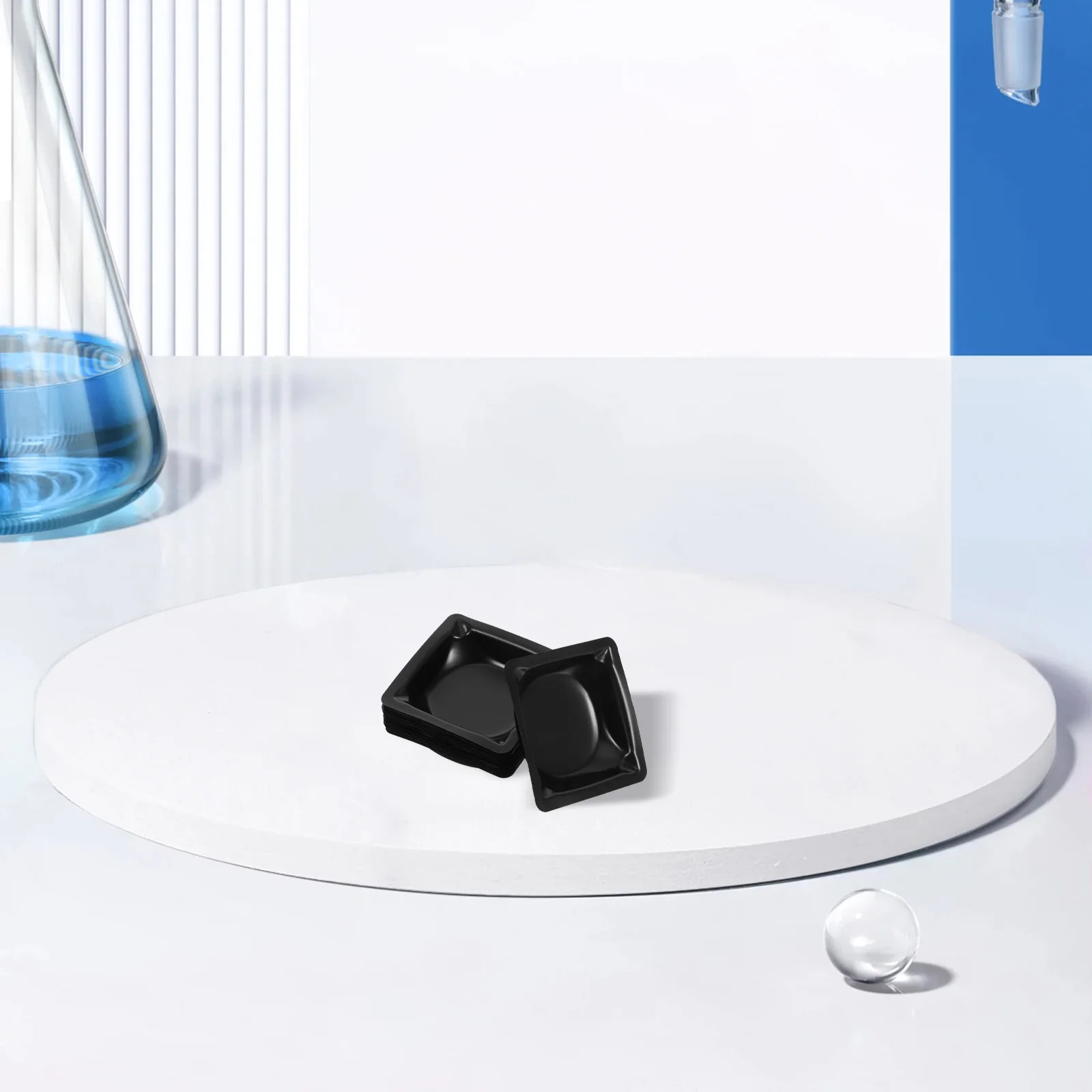 

20 PCS Laboratory Weighing Dishes Plastic Pans Tray Measuring Trays Equipment Mixing Electronic Scale Boats