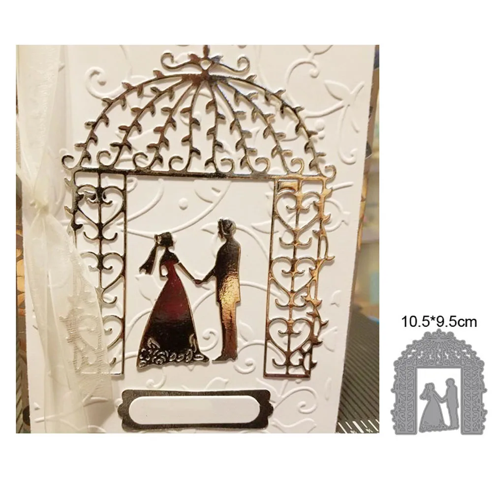 Wedding Newlyweds Background 2022 New Arrivals Cutting Die Scrapbooking Decoration Embossed Album Card Making DIY Handicrafts