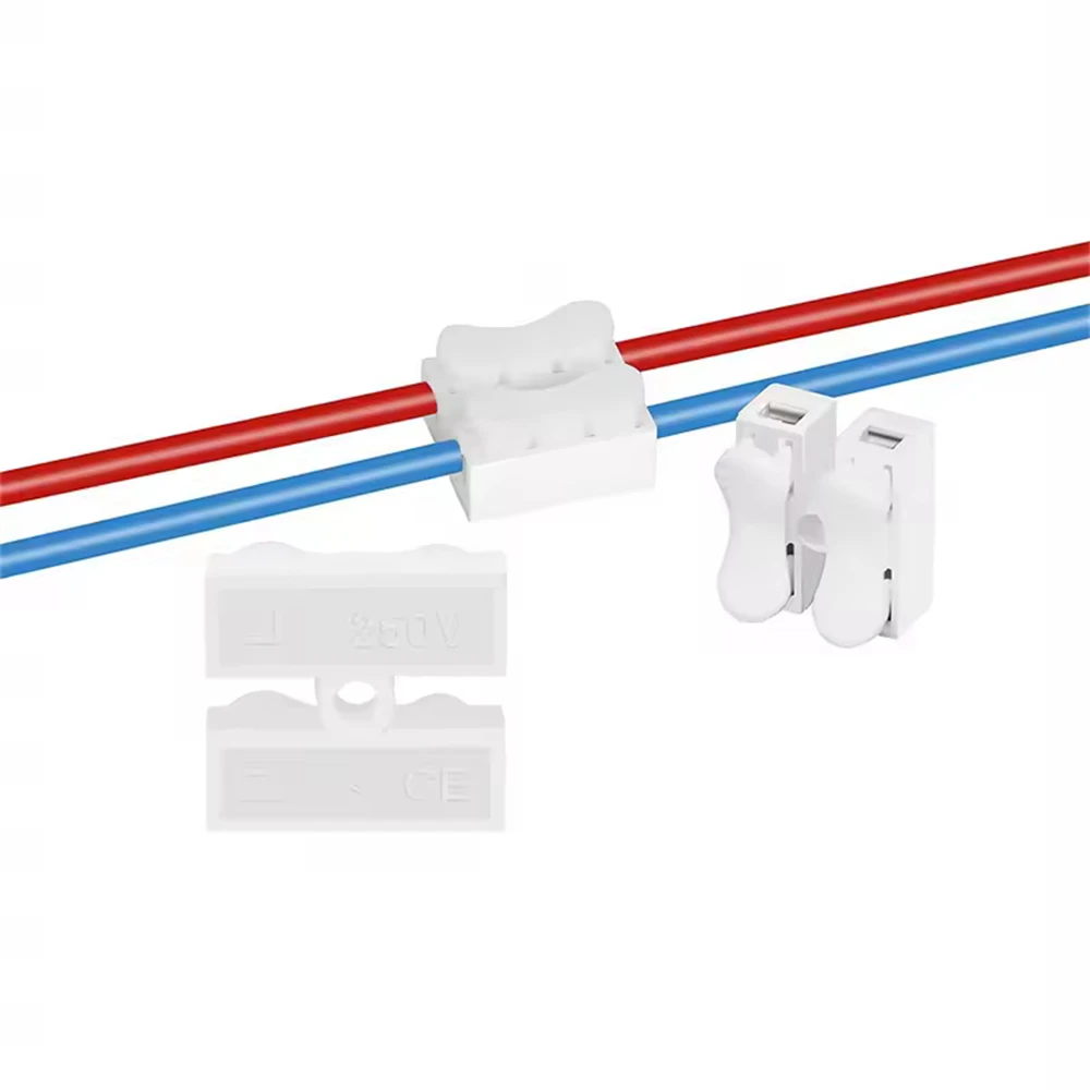 50 Pcs Quick Splice Lock Wire Connectors 1/2/3 Pins Electrical Cable Terminals For Easy Safe Splicing Into Wire