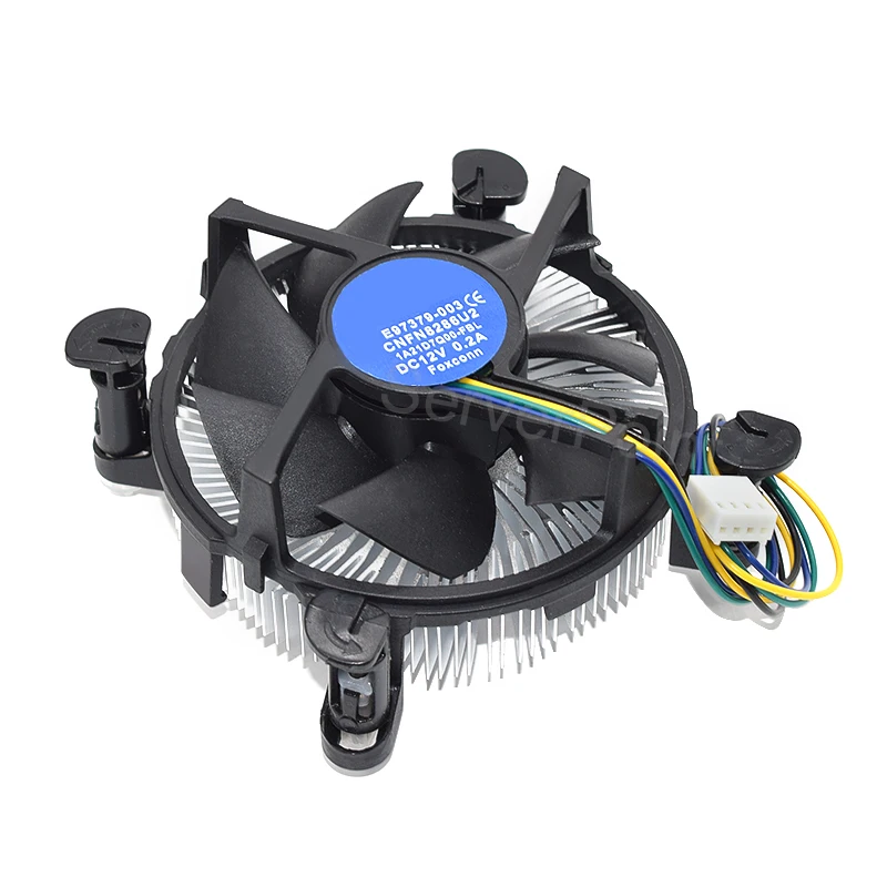 With 90mm CPU Fan Aluminum Heatsink for Intel E97379-003 Core i3/i5/i7 Socket LGA1150/1155/1156 4Pin Quiet Heat Sink