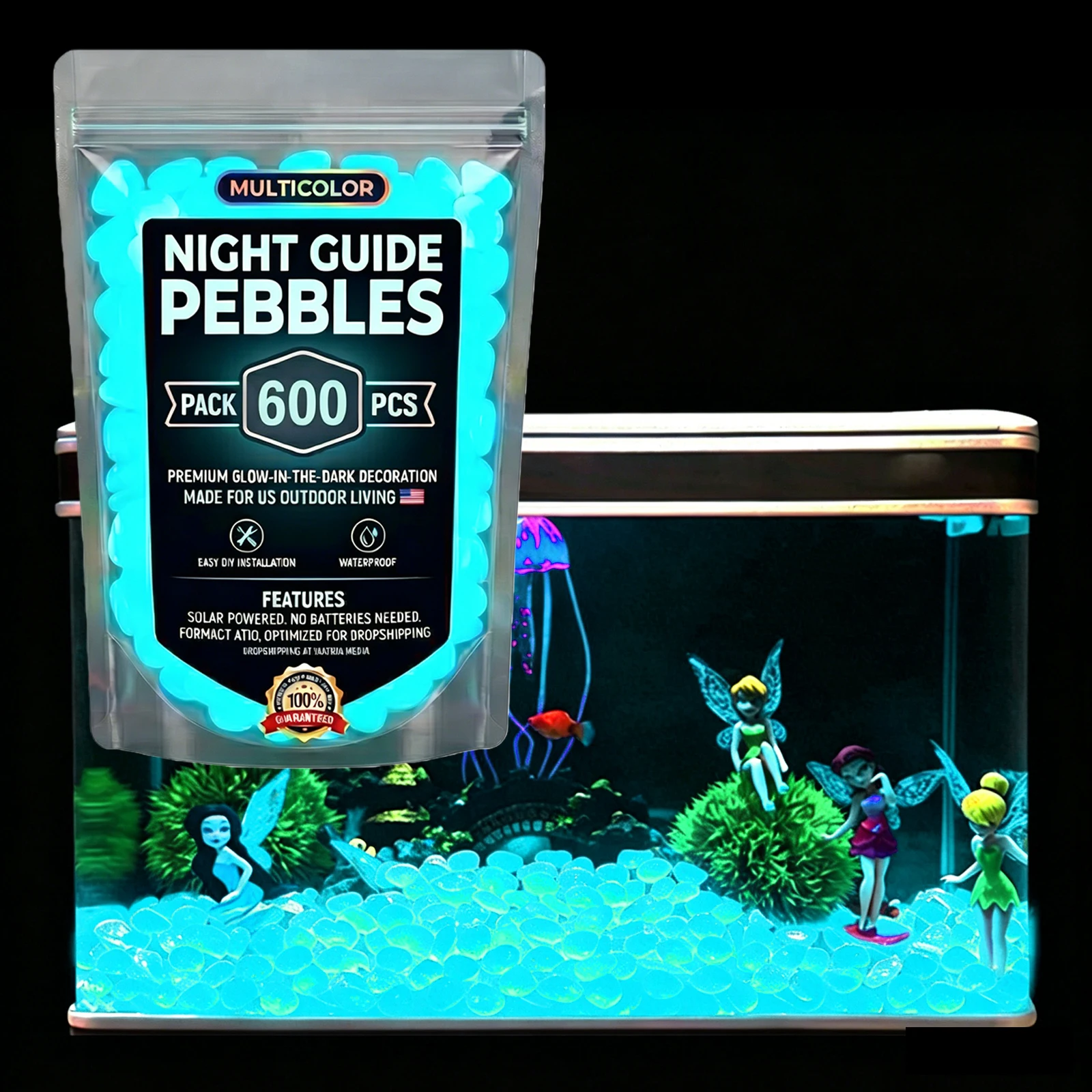 200/400/600/1000pcs Glow In Th - Aquarium Fish That Glow In The Dark 评论和价格