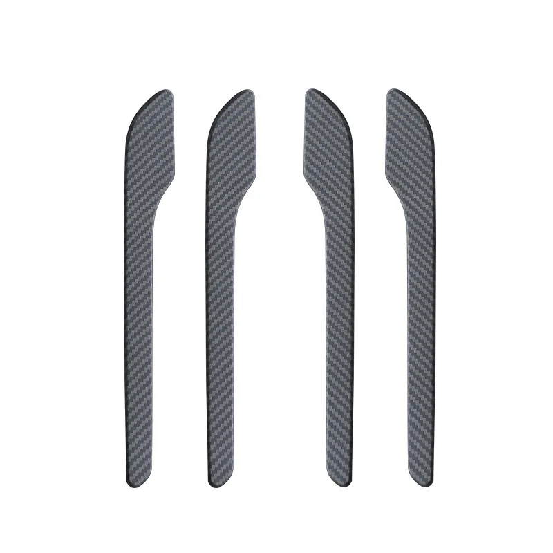 4PCS Set Car Door Handle Cover Protective Film, Carbon Fiber Wrap for Tesla Model Y Juniper 2025 & Model 3 Highland, Scratch Res