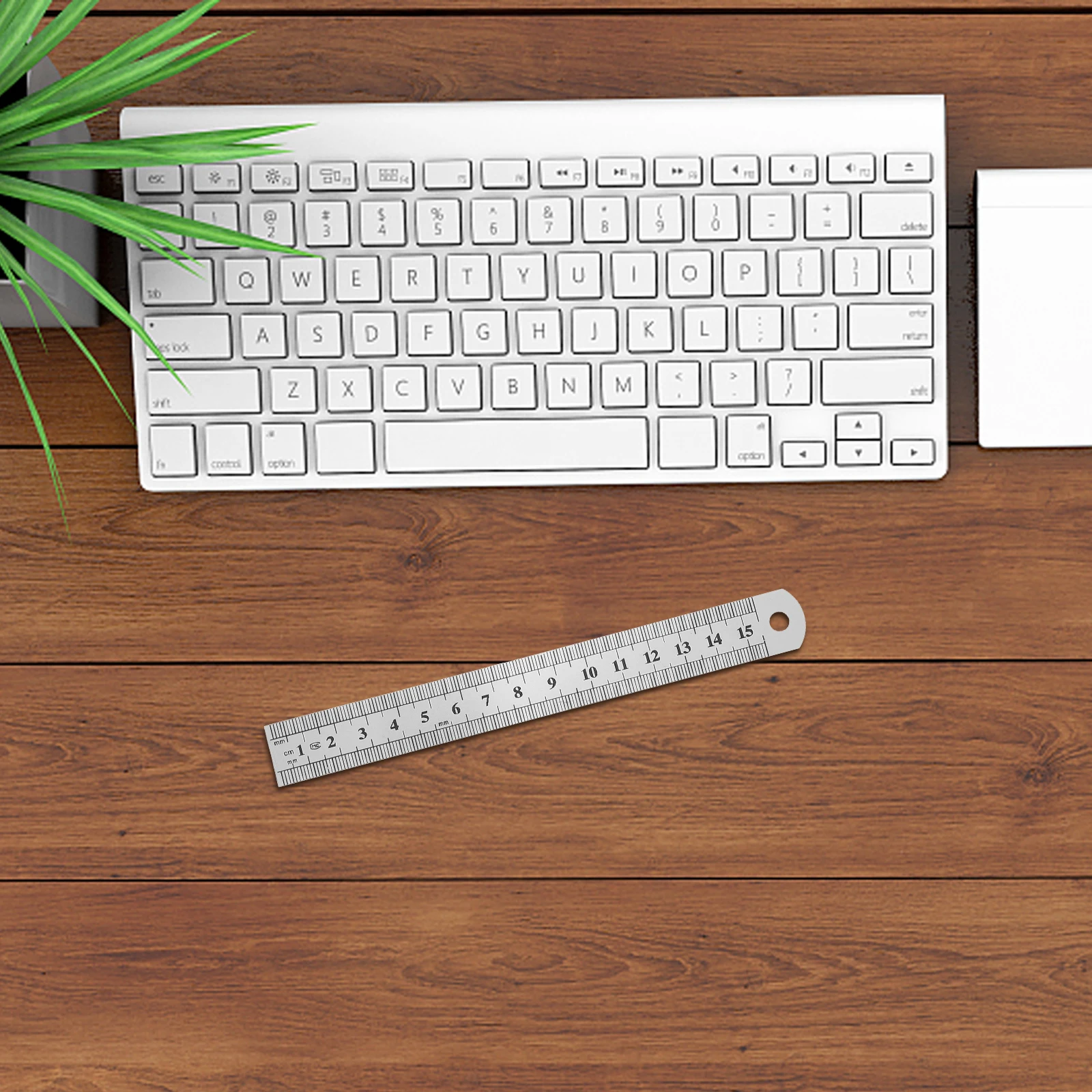 

2pcs Steel Ruler 15cm Stainless Metric Imperial Scale Measuring Tool Straight Precision School Office Kitchen Construction
