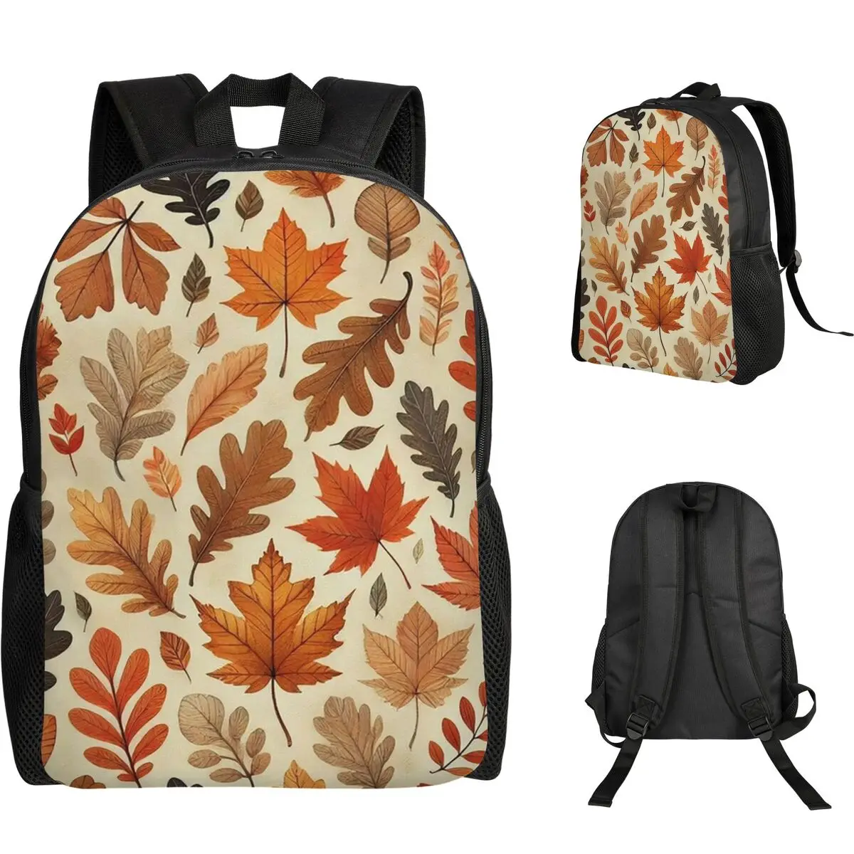 Autumn Leaves Student Backpack School Bag Hiking Travel Daypack for Men Women Fashion Bookbag Shoulder Bags