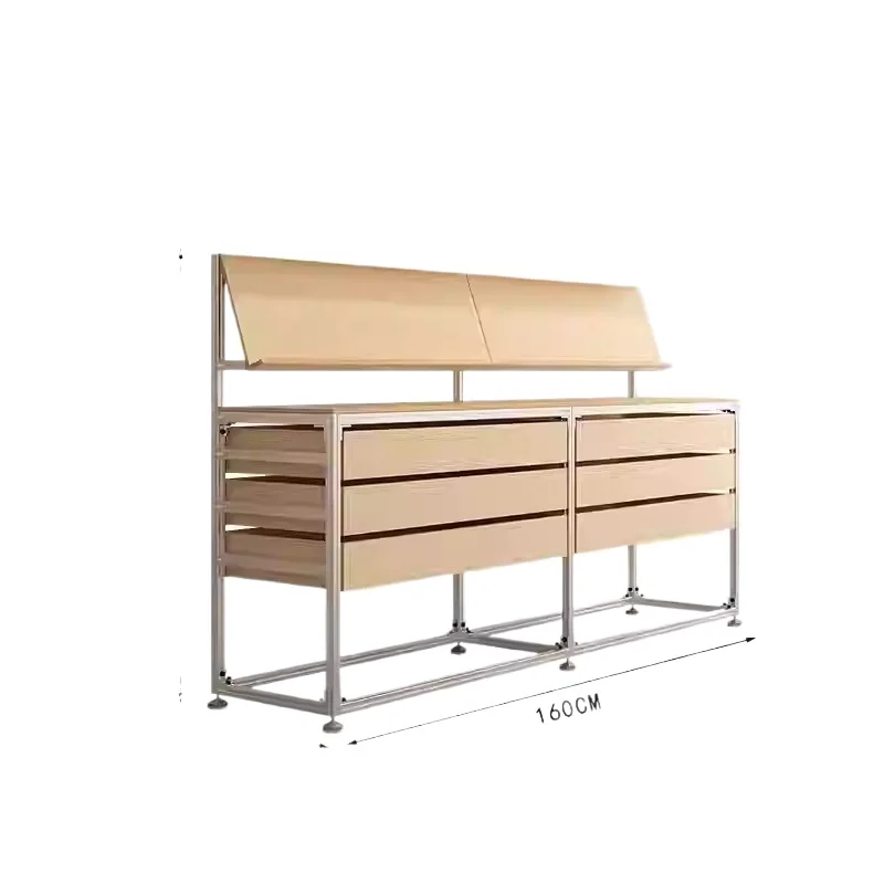 

Aluminum profile display stand, jewelry birch Nakajima display exhibition drawer cabinet, essential