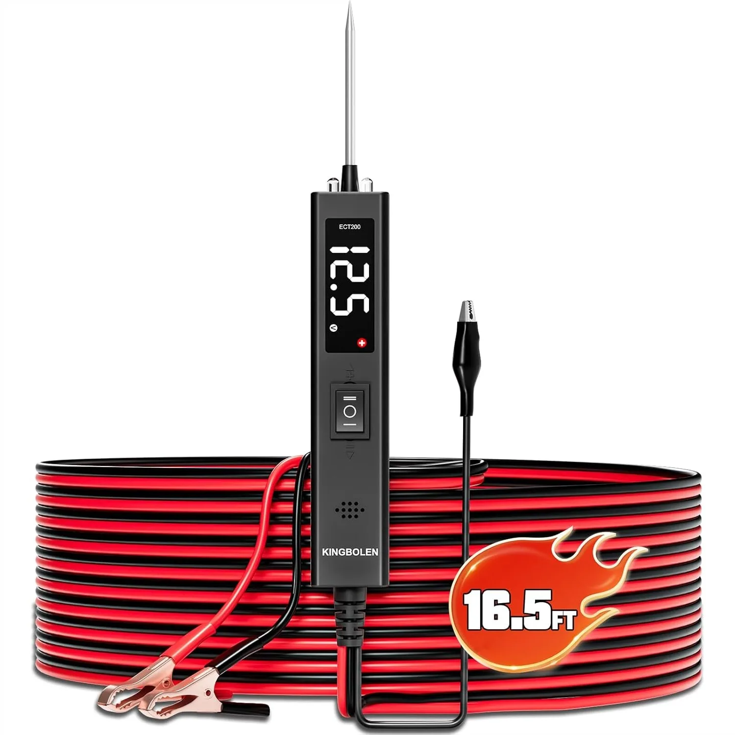 

Automotive Circuit Tester for 12V/24V Vehicles, Power Probe with Continuity and Short Circuit Detection, Easy-to-Use Tool for