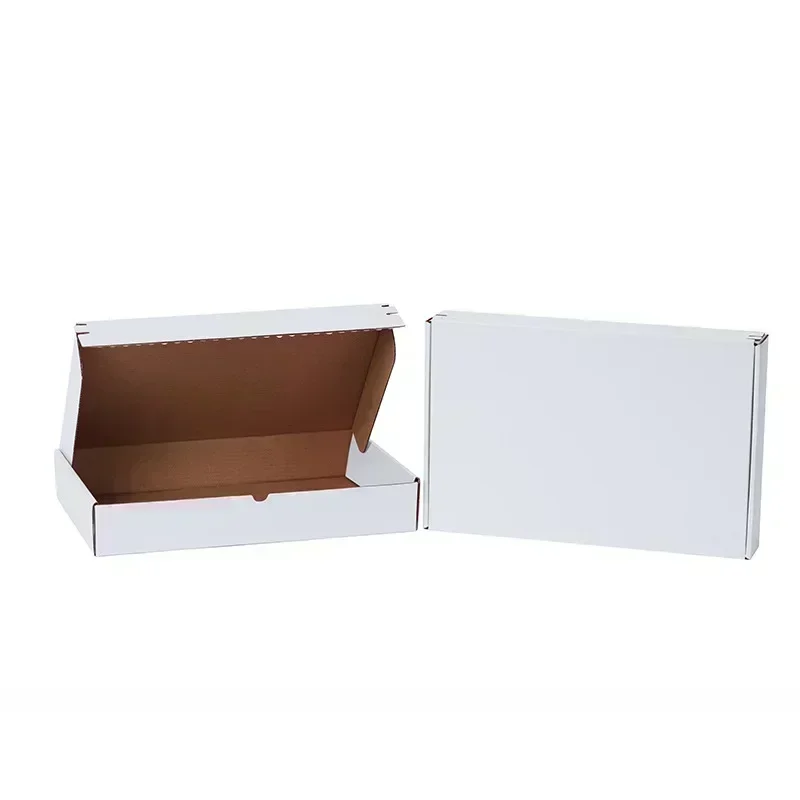 Paquete de 10 cajas de papel Kraft Premium, cajas de envío de cartón con cremallera para ceremonias de graduación comerciales, cajas de embalaje de regalo