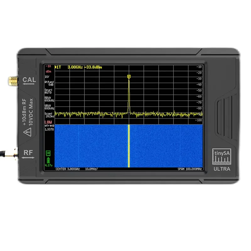 ULTRA 100k-5,3GHz RF-signaalgenerator Handheld Tiny Spectrum Analyzer met 4 inch display voor TinySA