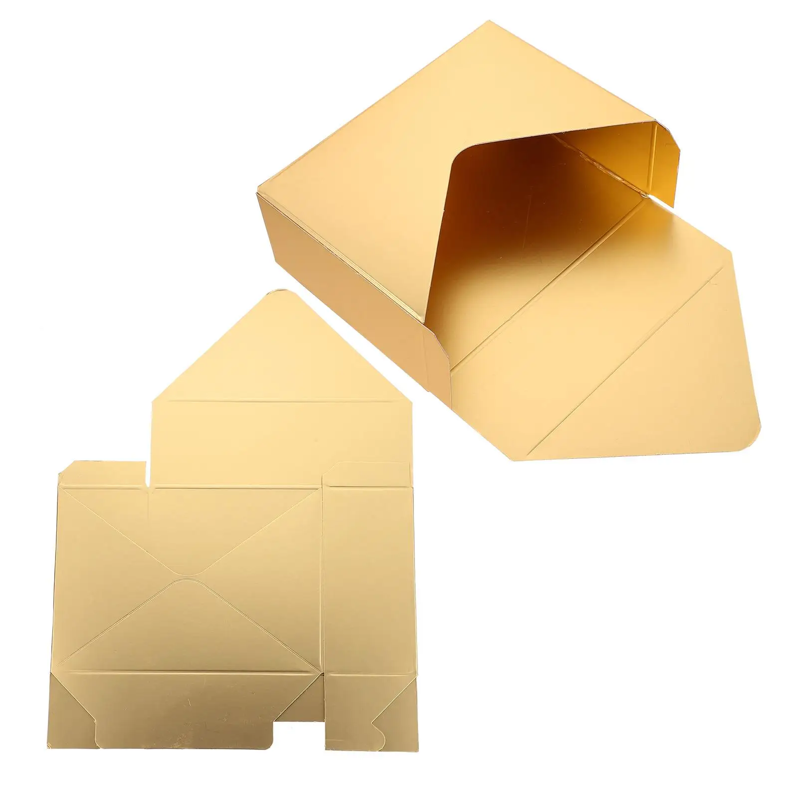 

2pcs Golden Flower Packaging Boxes Envelop Shaped Bouquet Wrapping Supplies Elegant Gift Box for Wedding Party Chocolate Storage
