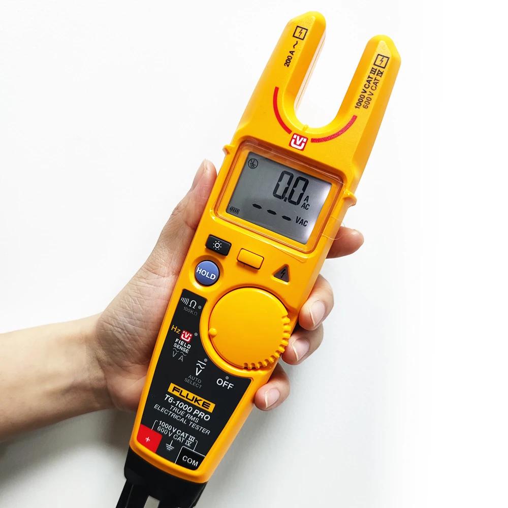 Fluke T6-1000 PRO Electrical Tester Clamp ammeters 1000V AC/DC True RMS fork meter with Fluke Carry Case