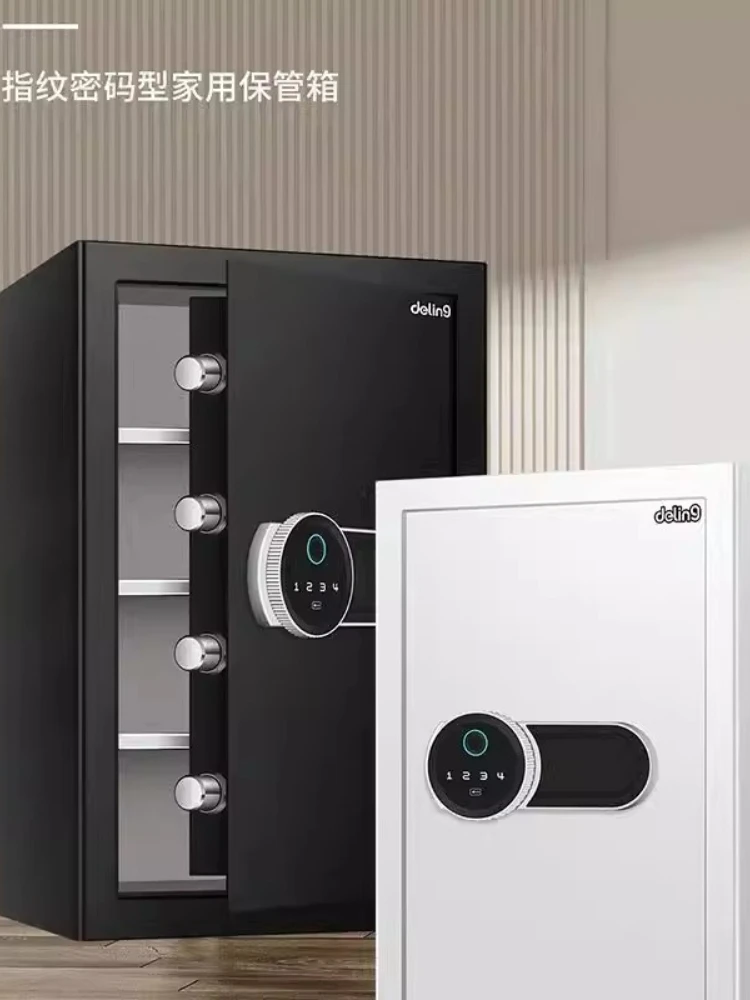 Household small electronic password fingerprint bedside all-steel into the wall cloakroom safe