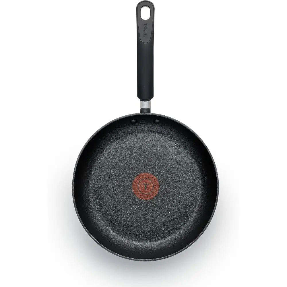 

8-дюймовая антипригарная сковорода с термоиндикатором, пригодная для мытья в посудомоечной машине, черная