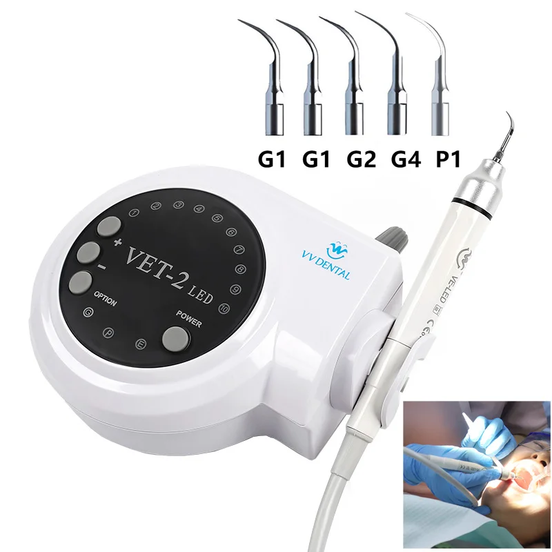 VVDental Dental Oral Care Attrezzatura per scaler ad ultrasuoni con luce a LED per odontoiatria Scalatori ad ultrasuoni Sbiancamento dei denti