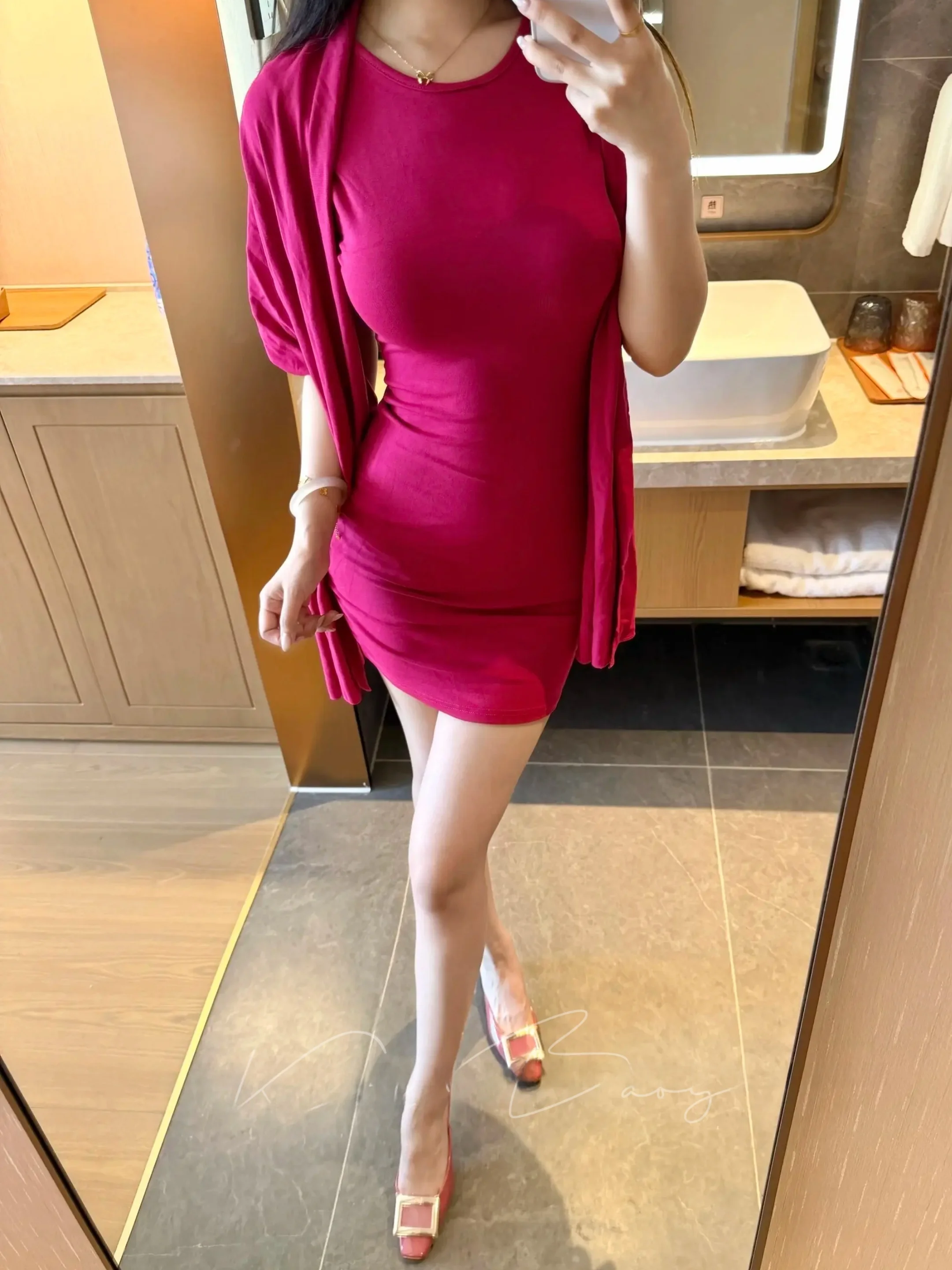 

Pure Desire Lady Style Set Sleeveless round Neck Vest Dress Women Summer Outer Shawl Pink Purple Two Piece Set Fashionable En...