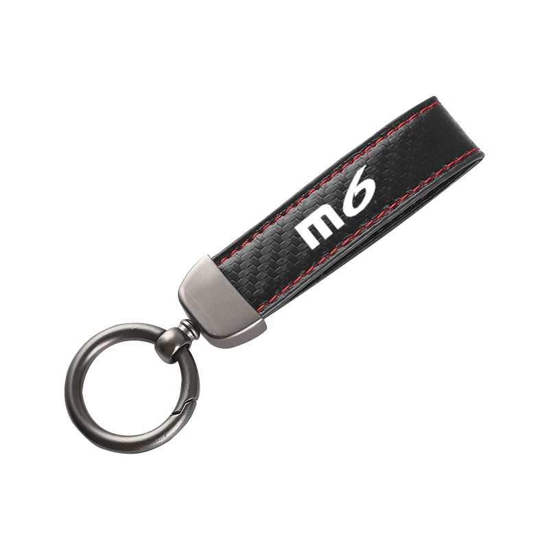 Leather Carbon Fiber Car Rings Keychain Zinc Alloy Keyrings For Mazda Speed MS M3 M6 MX3 MX5 RX8 CX5 CX7 Axela Car Accessorie