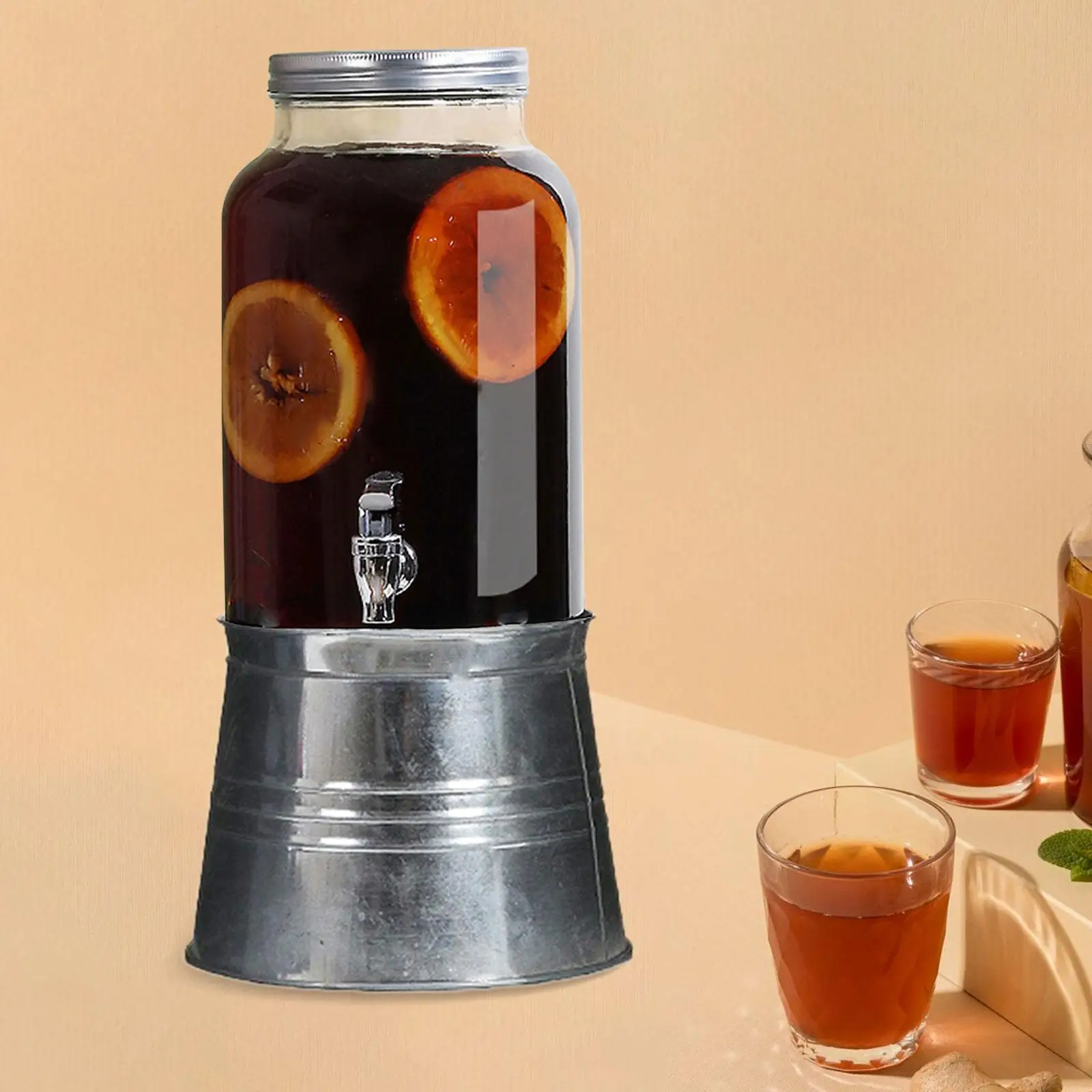 

Стеклянная бочка для напитков, горшок для бутылок, 3 л, бутылка для воды, вина, диспенсер для напитков, кувшин, ведро для чайника для горячего мороженого, напитков для дома