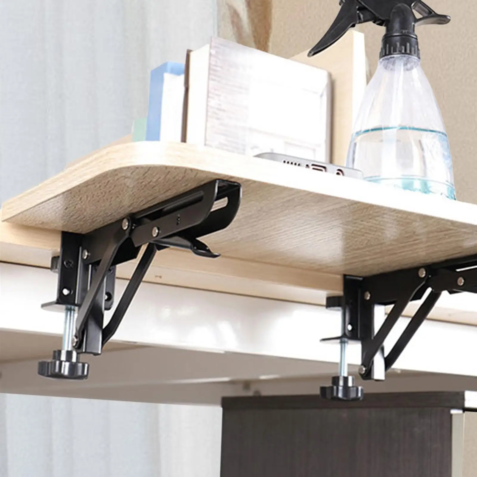 Under Desktop Mouse Keyboard Tray Clamp Support Adjustable for Home Office
