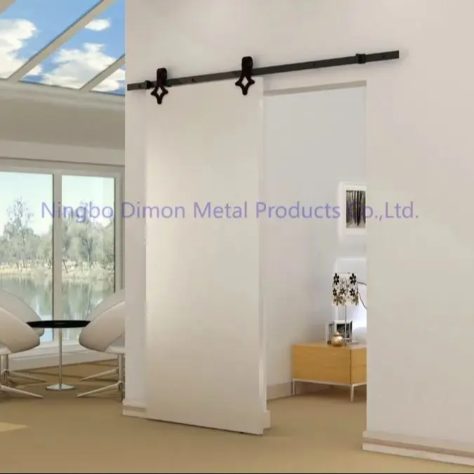 Dimon Customized America Style High Quality Sliding Wooden Door Hardware With Damper Kits DM-SDU 7205 With Soft Closing