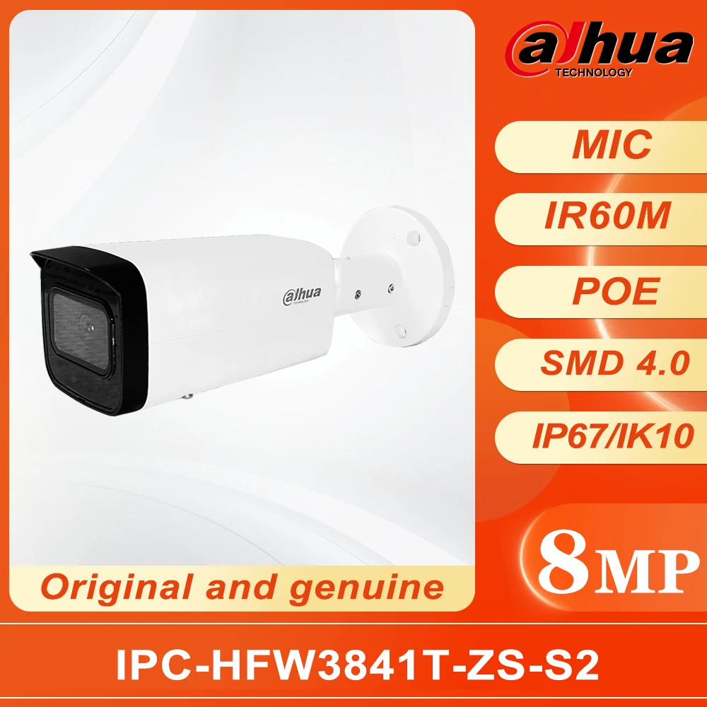 Dahua 8MP IR varifocale Bullet WizSense netwerkcamera IPC-HFW3841T-ZS-S2
