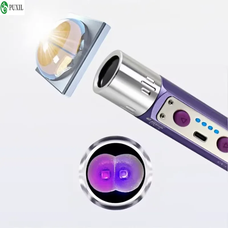 Long wave and short wave ultraviolet lamps 365nm 395nm 254nm mineral fluorescent powder detector UVA UVC black light LED flashli
