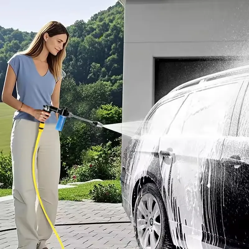 High Pressure Foam Car Washing Gun,Suitable For Garden Watering,Car Washing,Pet Bathing,Furniture Cleaning,3 Colors