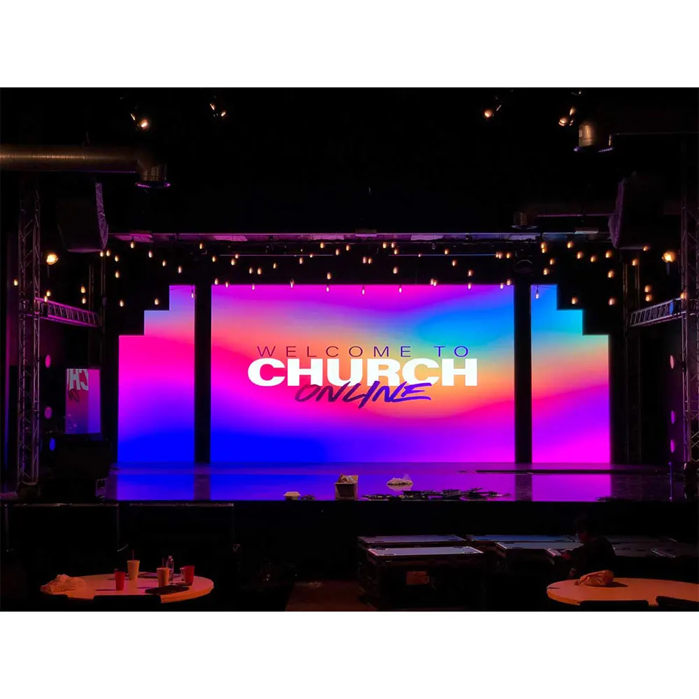 Pixel Pitch 3.91Mm Indoor Rental 500X1000Mm Cabinet Led Panel Display for Live Events Church Video Backdrop Stage Equipment