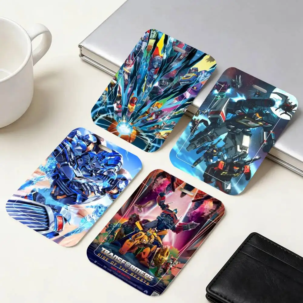 

Movie T-Transformers ID Card Holder Neck Strap Pendant Door Badge Holder Lanyards Keychain Work Credential Case Gift