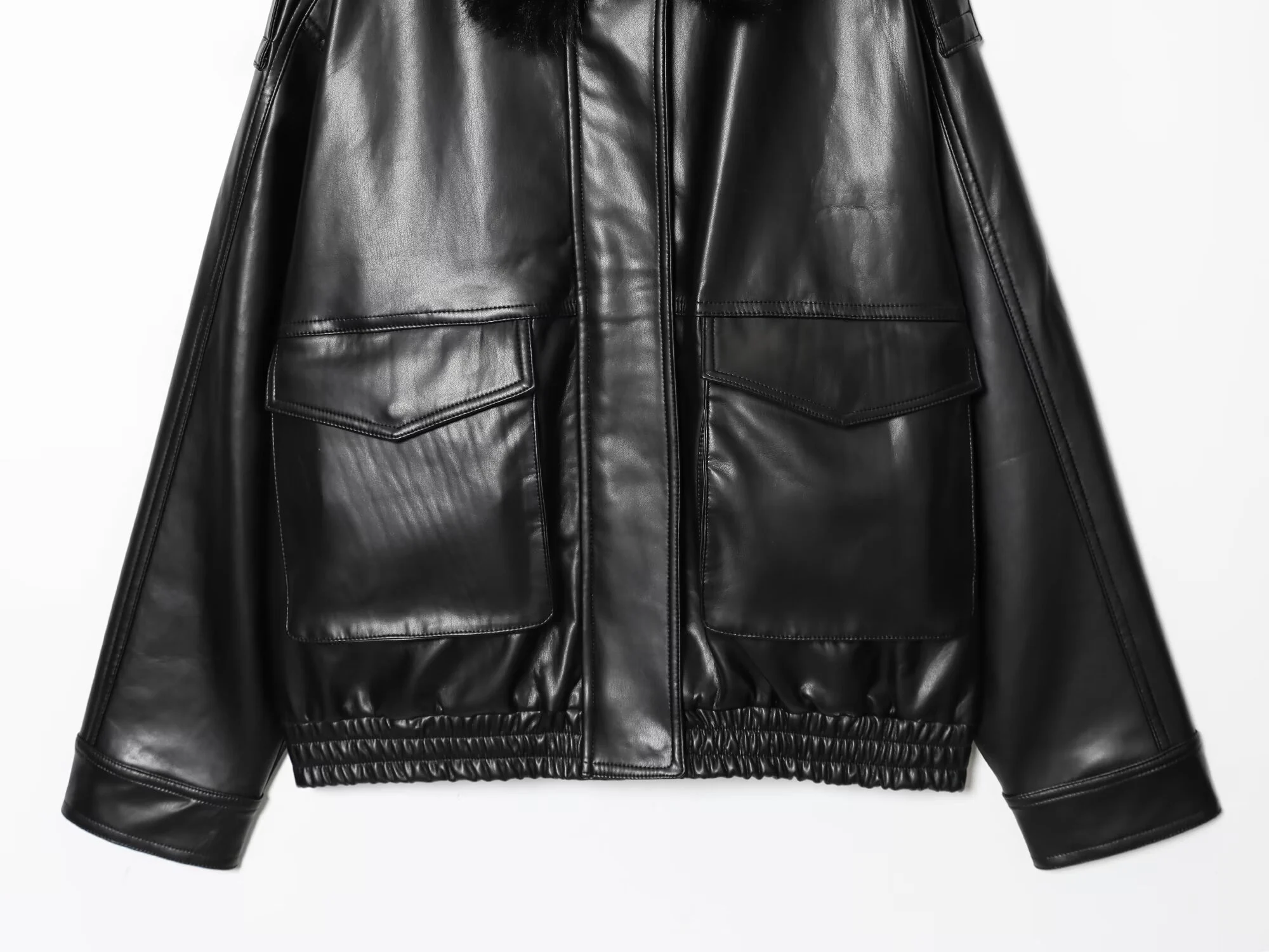 Damenbekleidung im europäischen und amerikanischen Stil, neue Mode, abnehmbare Jacke mit Kunstpelz-Effektkragen