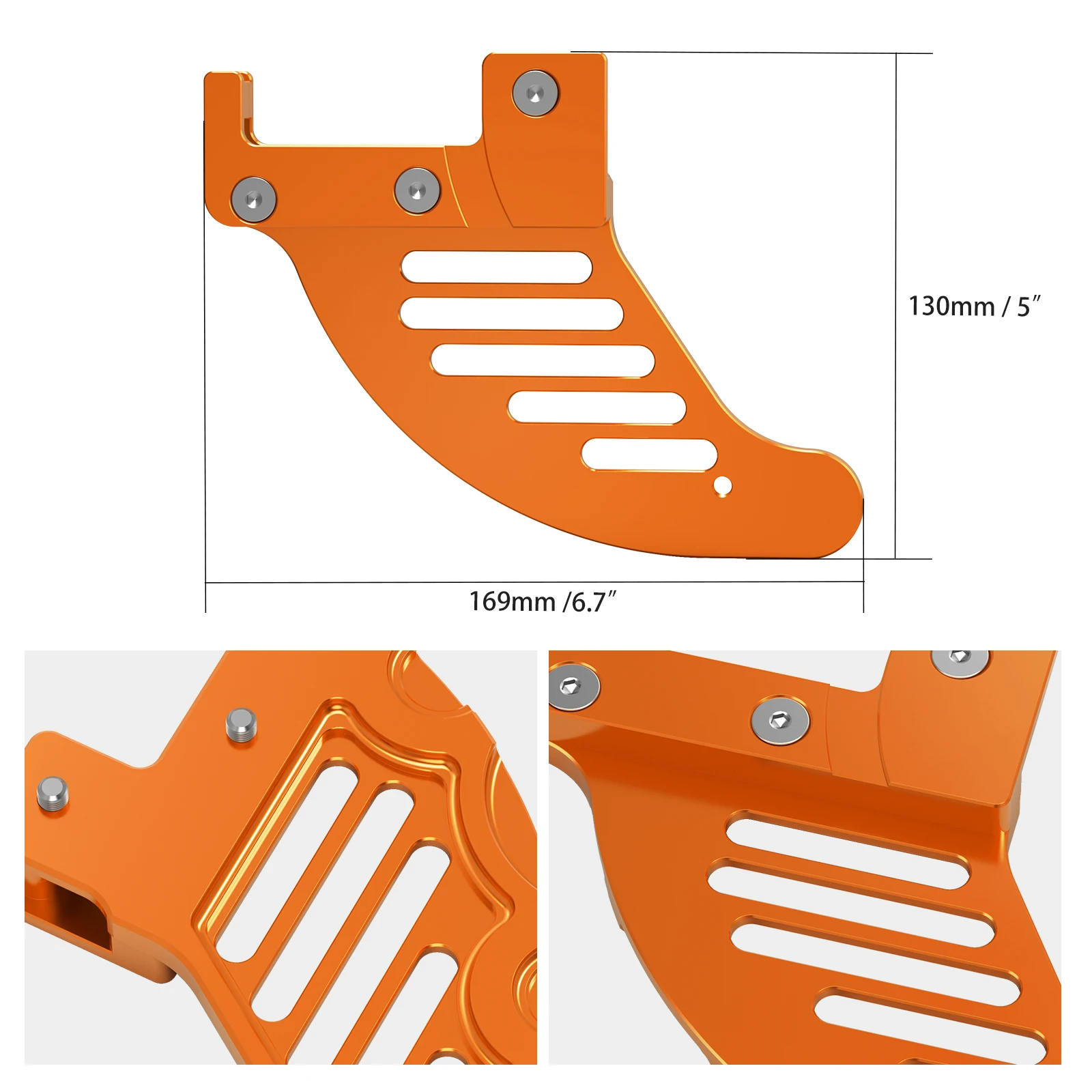 Para KTM EXC 300 EXC 250 SXF 450 2004-2022 protector de disco de freno trasero SX SXF XC XCF XCW EXC EXCF TPI seis días 125 250 300 350 450 500